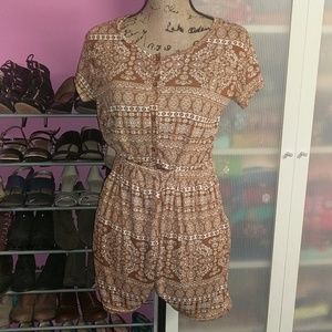 NWT Brown Romper sz S